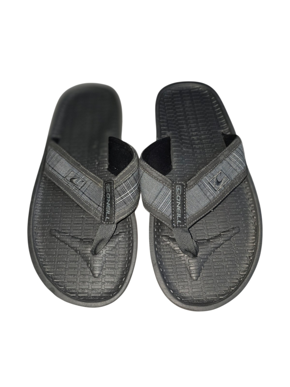 O'Neill Men's Black/Gray Flip Flop Sandals